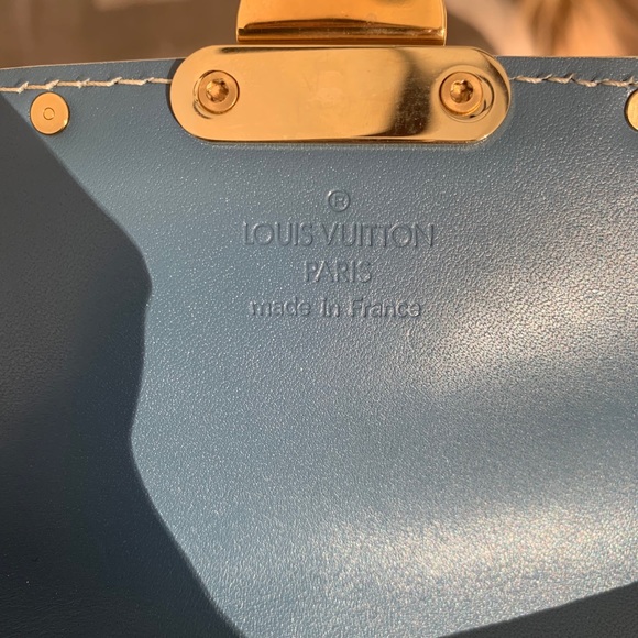!Price Firm! Louis Vuitton Blue Suhali Leather Bag - Picture 10 of 13